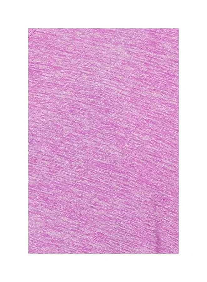 Jockey Purple Melange AP27 Women Tactile Microfiber Elastane Stretch Relaxed Fit T Shirt with StayDry and StayFresh Treatment for Women | Best Price UAE