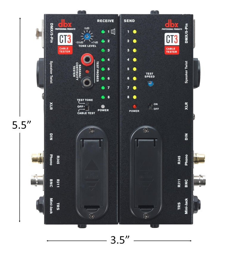 dbx CT-3 Advanced Cable Tester, Black - Image 3