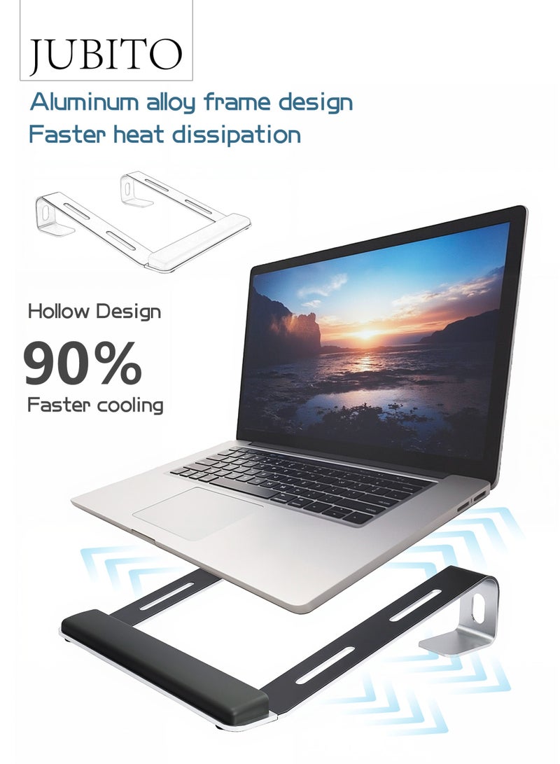 JUBITO Laptop stand, aluminum alloy heat dissipation support frame, ergonomic desktop non-slip stand - Image 3