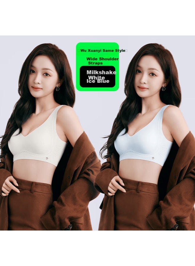 o Sunny Two-piece Soft Lift Large Bust Minimizing Seamless Side Support Bra Set