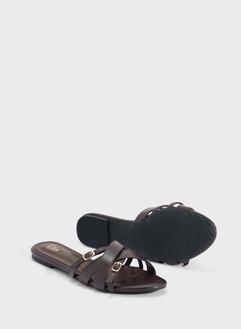 ELLA Crossover Strap Sandal  - Image 3