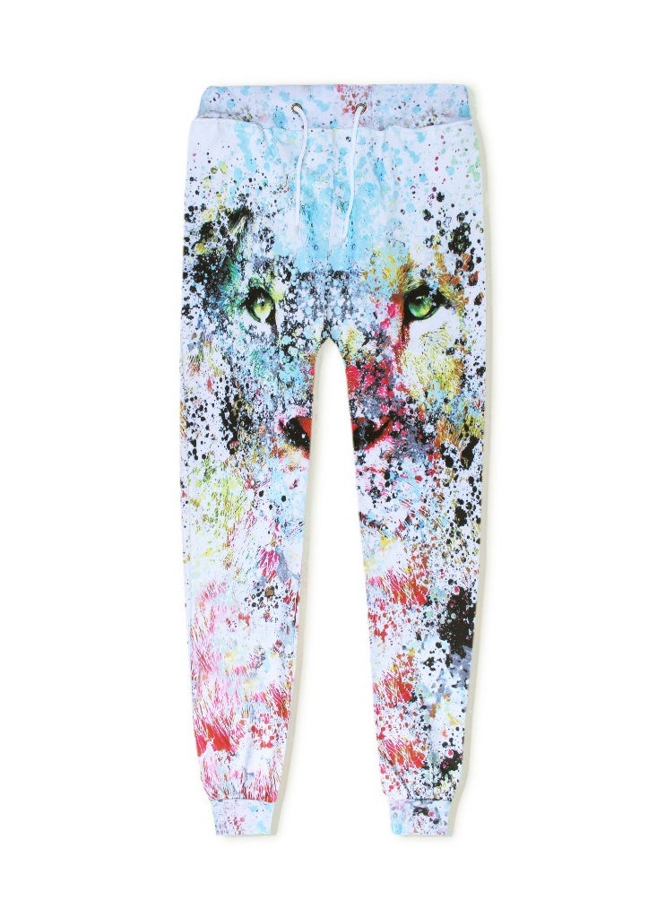 KUYING New One Piece Printed Legged Sports And Leisure Pants  - Image 1