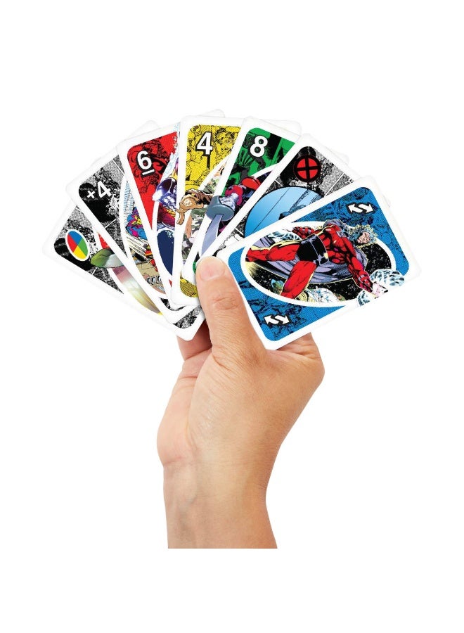 Mattel Games UNO X-Men Card Game With Marvel Comics Inspired Deck for Kids, Teens, Grown-Ups, Family Nights & Parties for 2-10 Players - Image 2