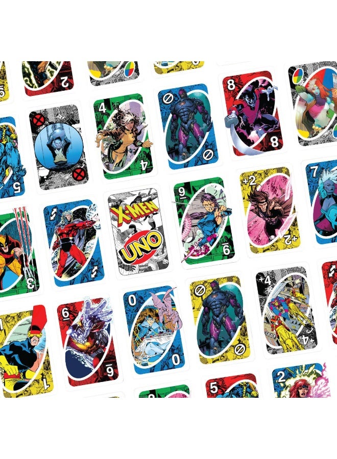 Mattel Games UNO X-Men Card Game With Marvel Comics Inspired Deck for Kids, Teens, Grown-Ups, Family Nights & Parties for 2-10 Players - Image 5