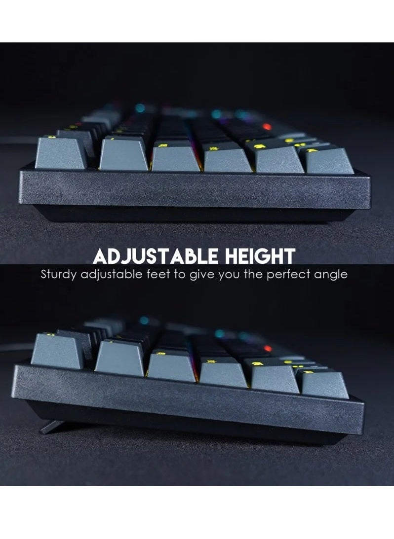 FANTECH MK876 RGB Gaming Mechanical Keyboard , Blue Switch  - Image 3