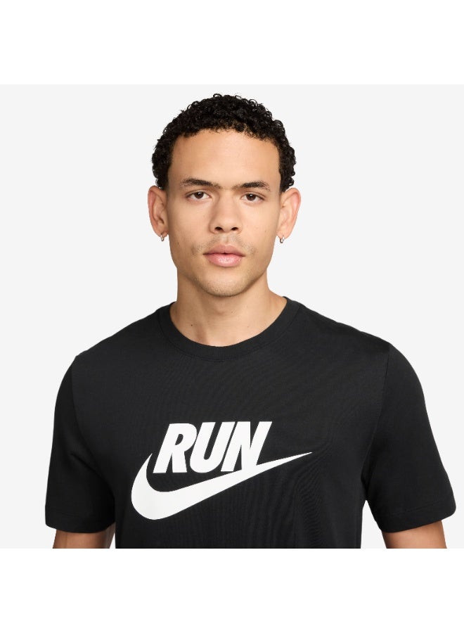 Nike Men’s Nike Dri-FIT Running Swoosh T-Shirt - Image 2