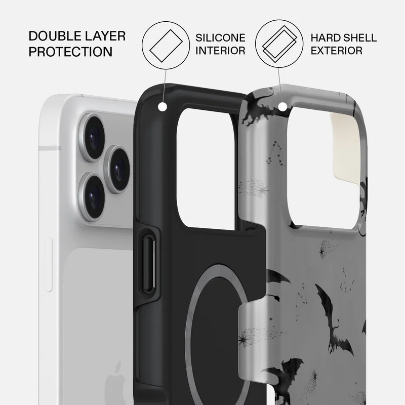BURGA Burga iPhone 17 Pro Max Draco Premium Case Compatible with Hybrid Dual-Layer Hard Shell + Silicone Protection - Scratch-Resistant Shockproof Mobile Cover