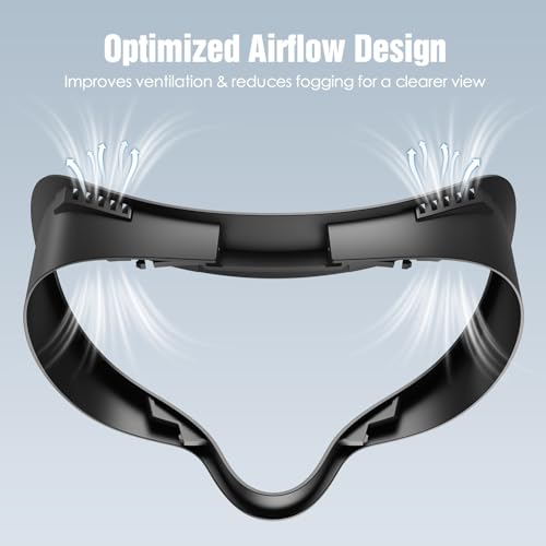 SUPERUS for Quest 3S Face Pad Cover Facial Interface, Soft PU Face Cushion Pad Compatible with Meta/Oculus Quest 3S Accessories, Fully Integrated Anti-Light Leakage Design (Not Fit Quest 3) - Image 3