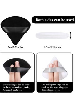 VIUAUAX 12 pcs Powder Puff Face Triangle Makeup Puff for Loose Powder Soft Body Cosmetic Foundation Sponge Mineral Powder Wet Dry Makeup Tool  - Image 2