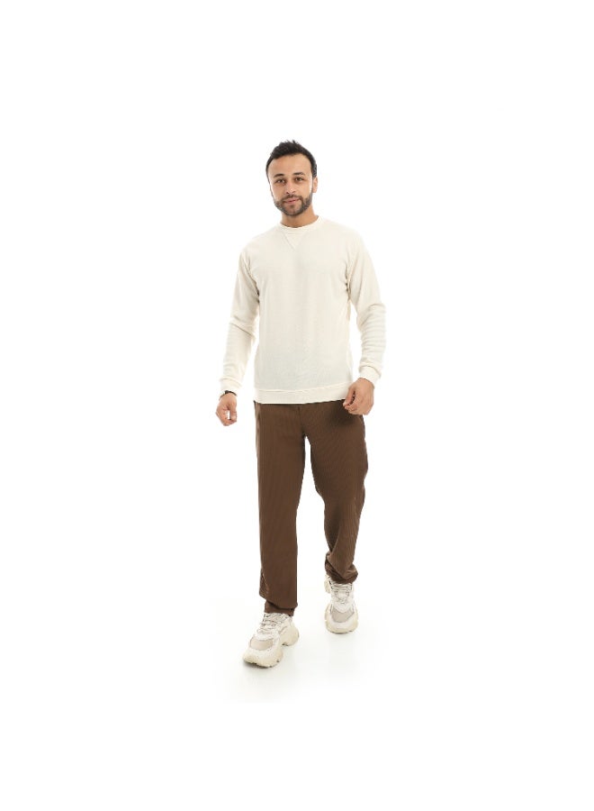 Red Circle Falafel Round Neck Pajamas & Istanbul Lycra Pants men - Image 2