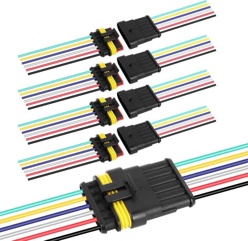 G 6 Pin Way Electrical Wire Connector Male Female Plug Socket Quick Disconnect Waterproof Plug Play for Car Truck Motorcycle Marine Boat - Image 1