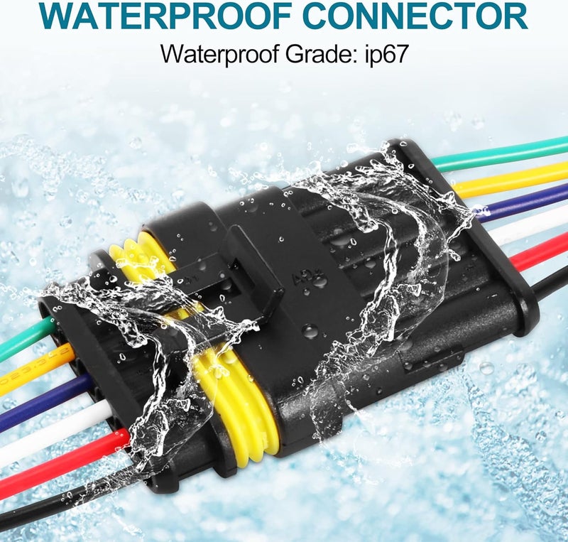 G 6 Pin Way Electrical Wire Connector Male Female Plug Socket Quick Disconnect Waterproof Plug Play for Car Truck Motorcycle Marine Boat - Image 5