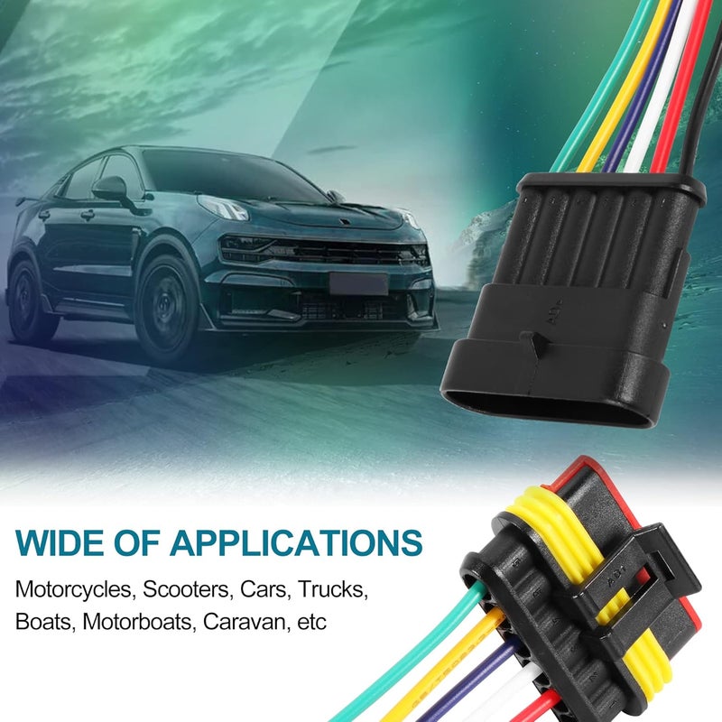 G 6 Pin Way Electrical Wire Connector Male Female Plug Socket Quick Disconnect Waterproof Plug Play for Car Truck Motorcycle Marine Boat - Image 4