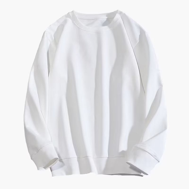 Sweatshirt Elegant Spring and Autumn Round Collar Fashion Mens Loose Shoulder Sleeve Youth Popular Pullover New Casual 2023 Black - Image 2