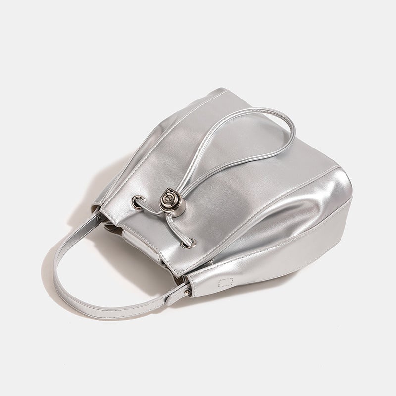 2024 Niche Design High-End Sense Bucket Backpack Drawstring Shoulder Bag Student Travel Schoolbag - Image 5