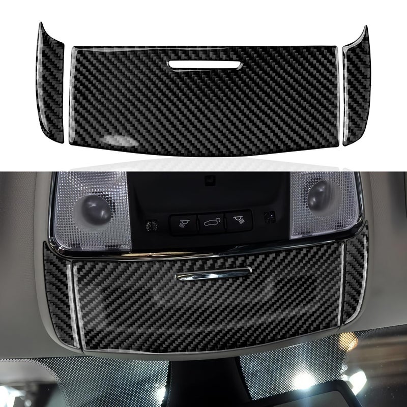 BRMYL Reading Light Cover Decals for 20112024 Dodge Durango 20112023 Charger Chrysler 20112021 Jeep Grand Cherokee WK2 Accessories Carbon Fiber Stickers