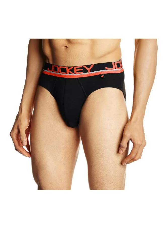 جوكي Jockey FP02 Men Super Combed Cotton Rib Solid Brief with Ultra soft Waistband