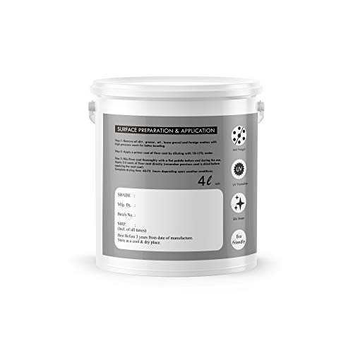 GRANOTONE Floor Paint 4 Litre Signal Red Colour Polyurethane and Acrylic Polymer Based Concrete Sealer Anti Slip Thick and Durable for Cement Floor and Tiles Made in India - Image 4