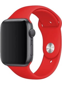 Mi7a Apple Watch Series 7 6 5 4 3 2 Se 42MM / 44MM / 45MM Compatible Sport Silicone Band 