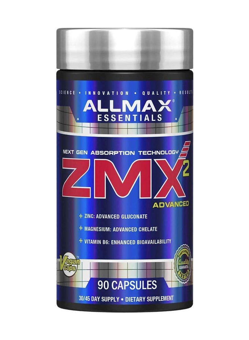 أول ماكس ZMX2 مكمل غذائي مغنيسيوم و زنك و فيتامين ب 6 - عدد 90 كبسولة - Image 1