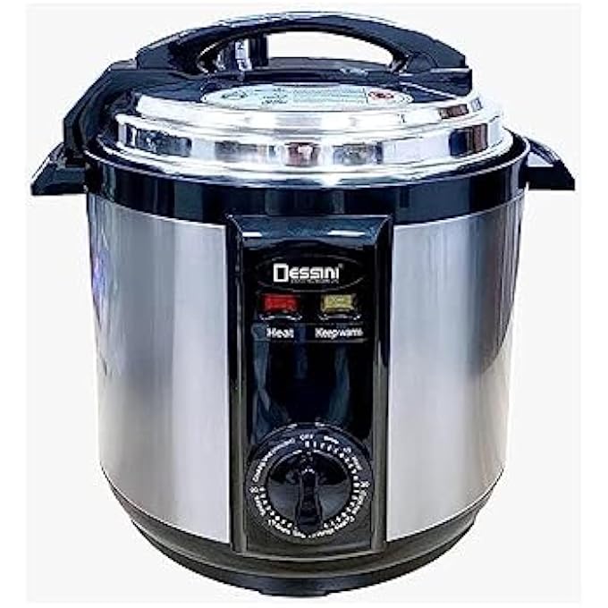 DESSINI Electric Pressure Cooker 6 L 1000 W 6666 Silver - Image 1