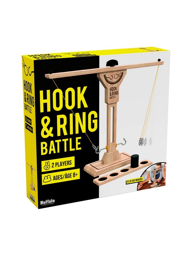 Buffalo Games Buffalo Games - Hook and Ring Battle - Ultimate Fast Paced Party Game - Head to Head Game of Skill - Great Addition to Game Party - Bar Game - Ages 8 and Up  - Image 1