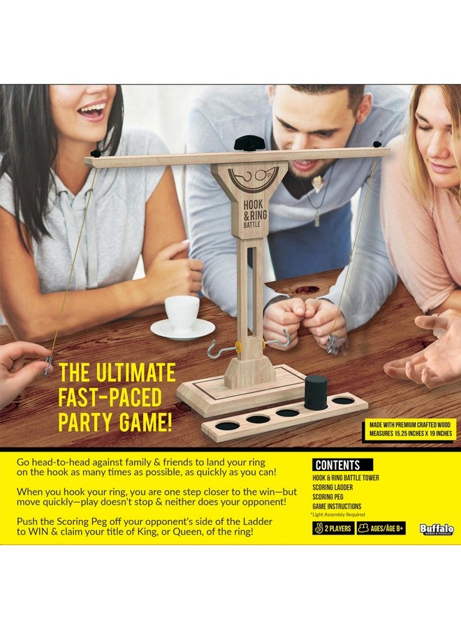 Buffalo Games Buffalo Games - Hook and Ring Battle - Ultimate Fast Paced Party Game - Head to Head Game of Skill - Great Addition to Game Party - Bar Game - Ages 8 and Up  - Image 3