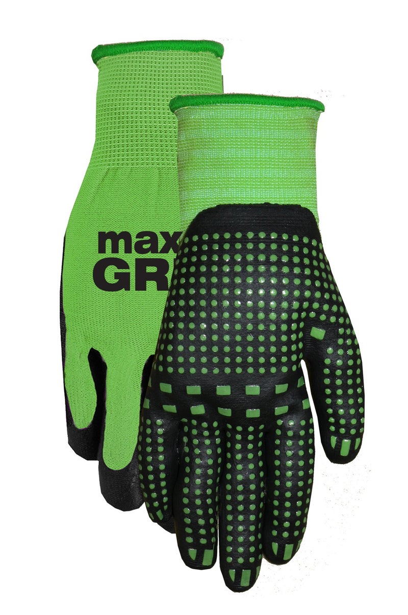 MidWest Gloves & Gear 93-L-AZ-12 Max Grip, Single Pair, Ladies Green - Image 5