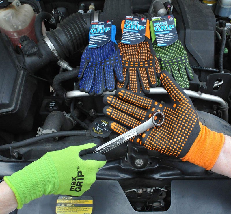 MidWest Gloves & Gear 93-L-AZ-12 Max Grip, Single Pair, Ladies Green - Image 4
