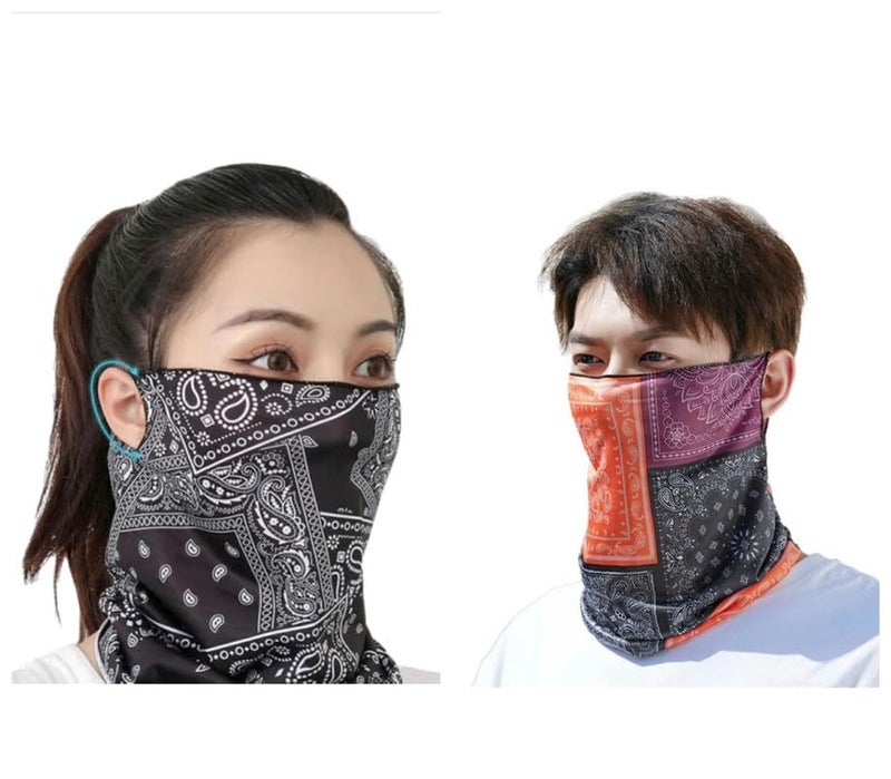 Future Tabs Sun UV Protection Face Cover Scarf Mask Neck Gaiter Breathable Windproof Bandana Neck Gaiters