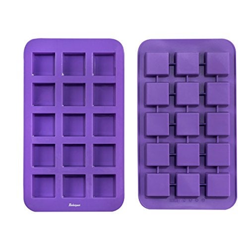 Bakerpan Silicone Brownie Mold for Baking, Individual Bite Size 1.5 Inch Brownie Squares, Silicone Brownie Pan with dividers, 15 Cavities - Set of 2 - Image 2