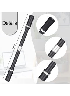 Mr. Penda 2 Pieces Spinning Pen, Rolling Finger Rotating Pen, Spinning Cool Pen, Fidget Spinner Mod Gaming Pens, Pencil Finger Rolling for Adults Student Office Supplies (Silver and Black)  - Image 2