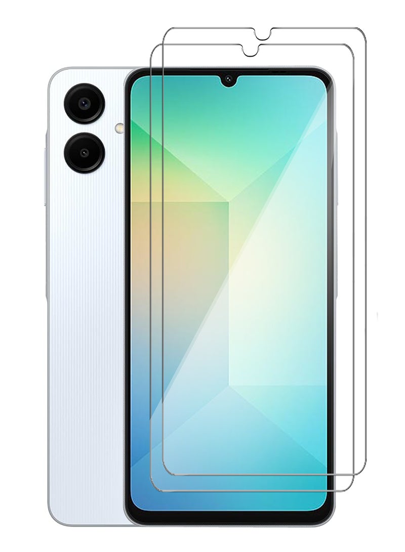 2 Pieces Full Screen Tempered Glass Screen Protector For Samsung Galaxy A06-Clear - Image 1