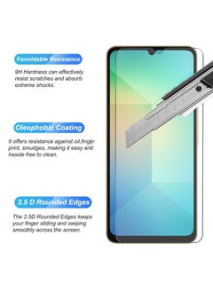 Generic 2 Pieces Full Screen Tempered Glass Screen Protector For Samsung Galaxy A06-Clear  - Image 3