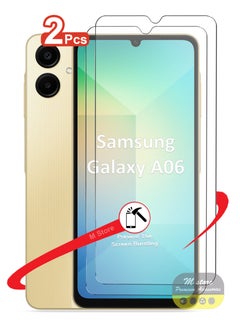 Generic 2 Pieces Full Screen Tempered Glass Screen Protector For Samsung Galaxy A06-Clear  - Image 1
