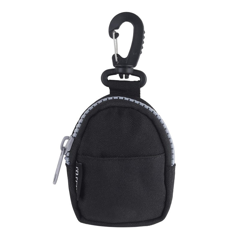 GadgetBite حقيبة عملات بسحاب للاستخدام المتعدد - تخزين مدمج، متين، وآمن للعملات والمفاتيح والبطاقات والضروريات الصغيرة - مثالية للسفر، وحملها يوميًا (أسود) - Image 1