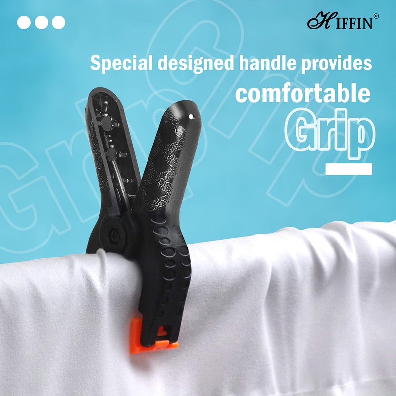 HIFFIN 10 PCS Photography Backdrop Support Spring Clamp 4.3"/11cm for Background Muslin, Canvas, Paper, Chromakey Screen, Heavy Duty Clip, Photo Studio, Backdrops Backgrounds Woodworking - Image 4
