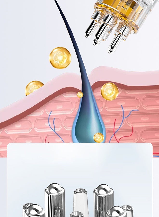 general Scalp Applicator Liquid Comb, Scalp Applicator Comb, For use with Minoxidil Essential Oil Liquid Guided Massage, Anti-Hair Loss Scalp Care Tool, White - Image 4