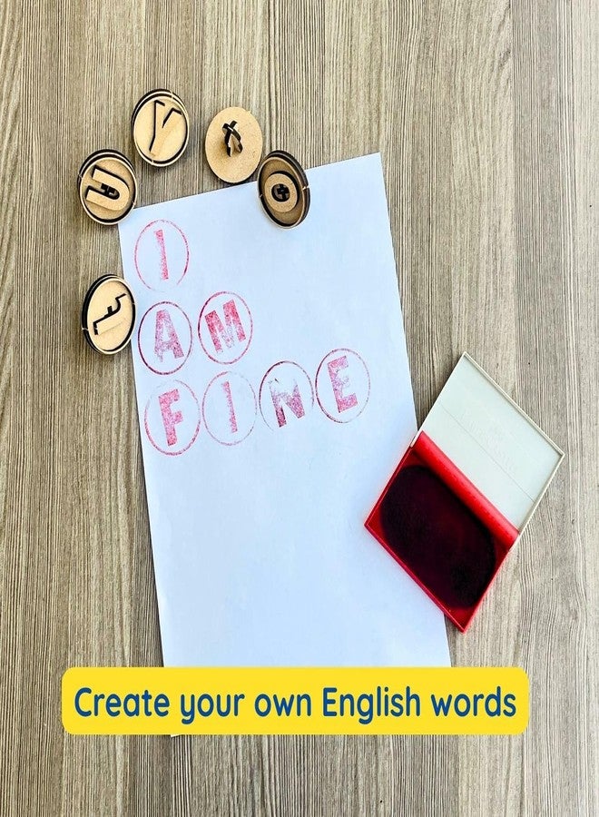 Ansoz All-in-One Educational Stamp | English, Hindi Swar, Vyanjan & 0-9 Number Stamp Kit for Kids - Image 5