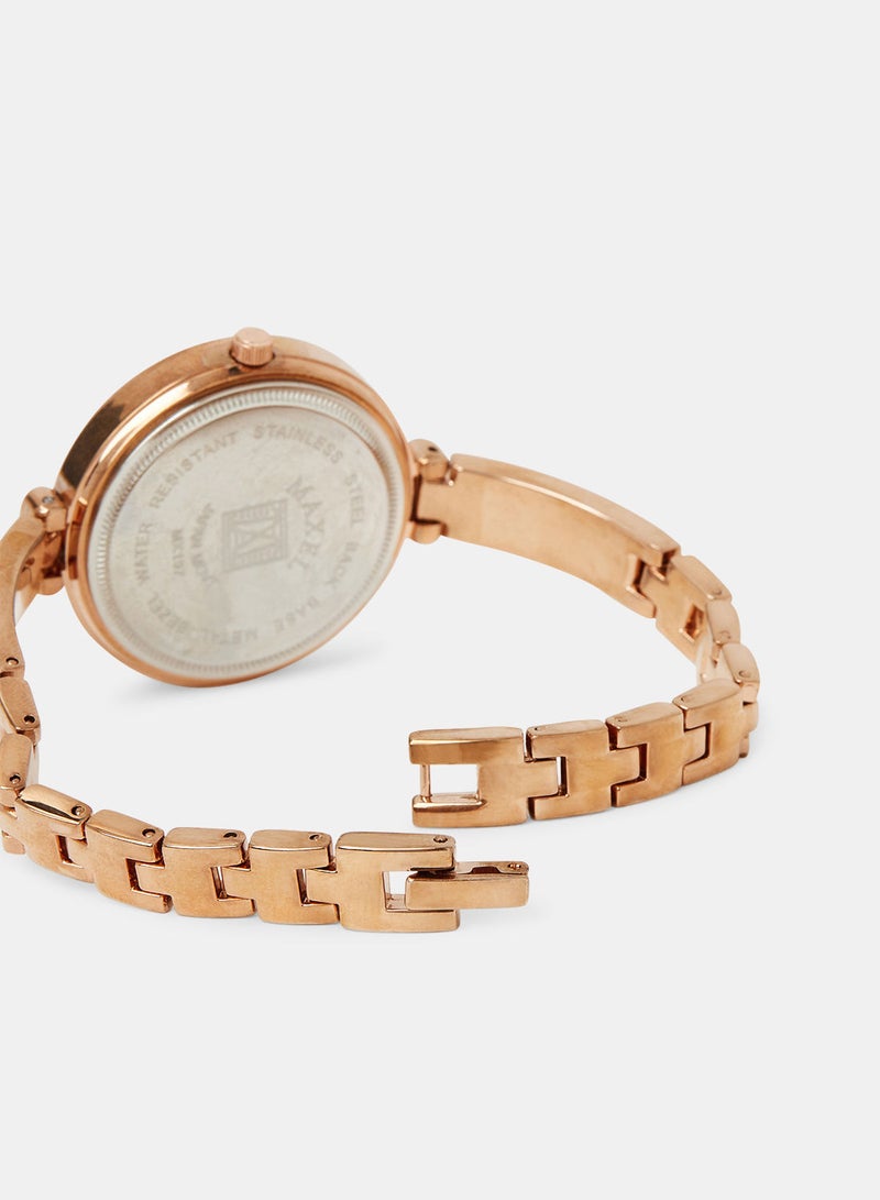 Maxel Women's Quartz Classic Fashion Analog Wrist Watch MX458 - 28mm - Image 3