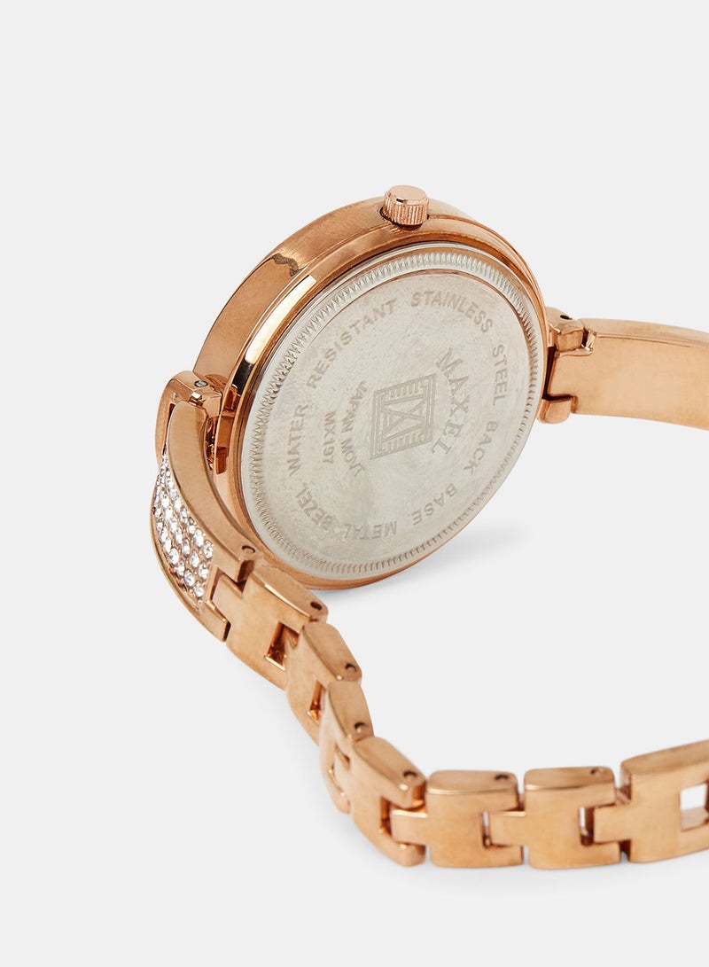 Maxel Women's Quartz Classic Fashion Analog Wrist Watch MX458 - 28mm - Image 4