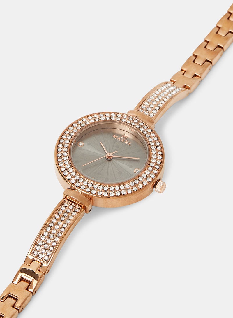 Maxel Women's Quartz Classic Fashion Analog Wrist Watch MX458 - 28mm - Image 2