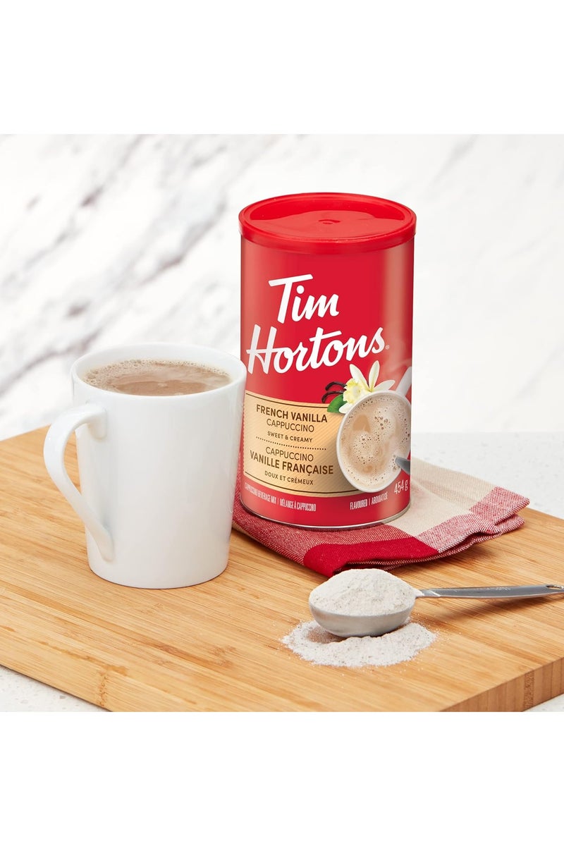 Tim Hortons French Vanilla Instant Cappuccino, Sweet and Creamy, 454g - Image 2