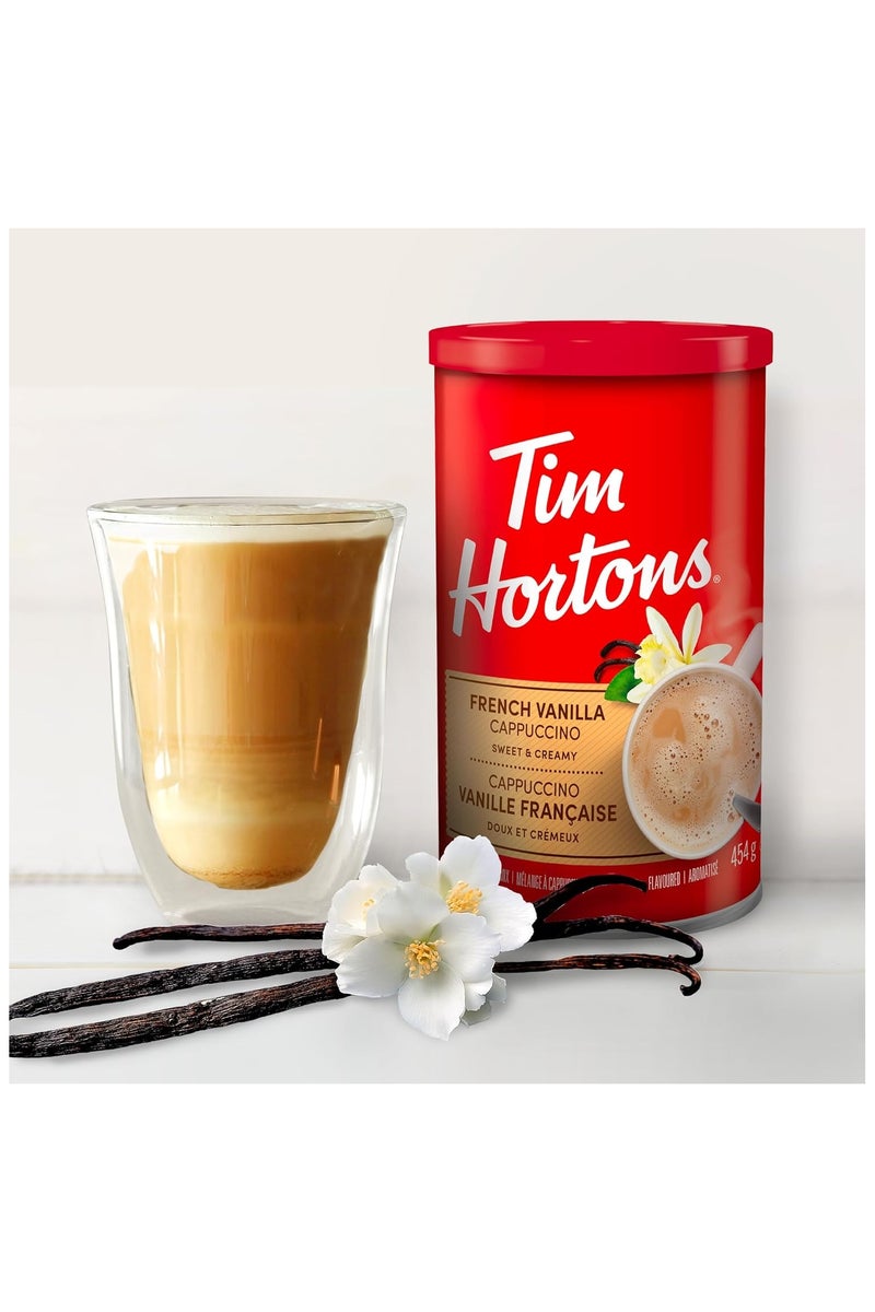 Tim Hortons French Vanilla Instant Cappuccino, Sweet and Creamy, 454g - Image 3