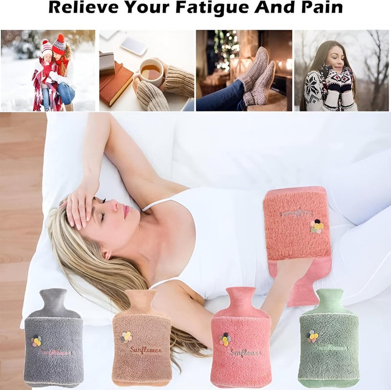 Arba Mayeh - Enjoy Ultimate Comfort with 2L Large Hot Water Bottle Featuring Warm Hand Cover for Pain and Discomfort Relief - Image 5