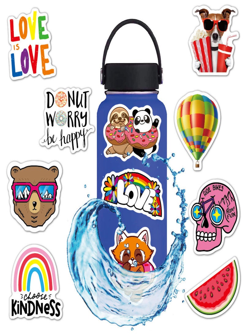 Stickers for Water Bottles, 100 Pack/PCS Cute Vsco Vinyl Aesthetic Waterproof Stickers Laptop Hydroflask Skateboard Computer Stickers for Teens Kids Girls - Image 4