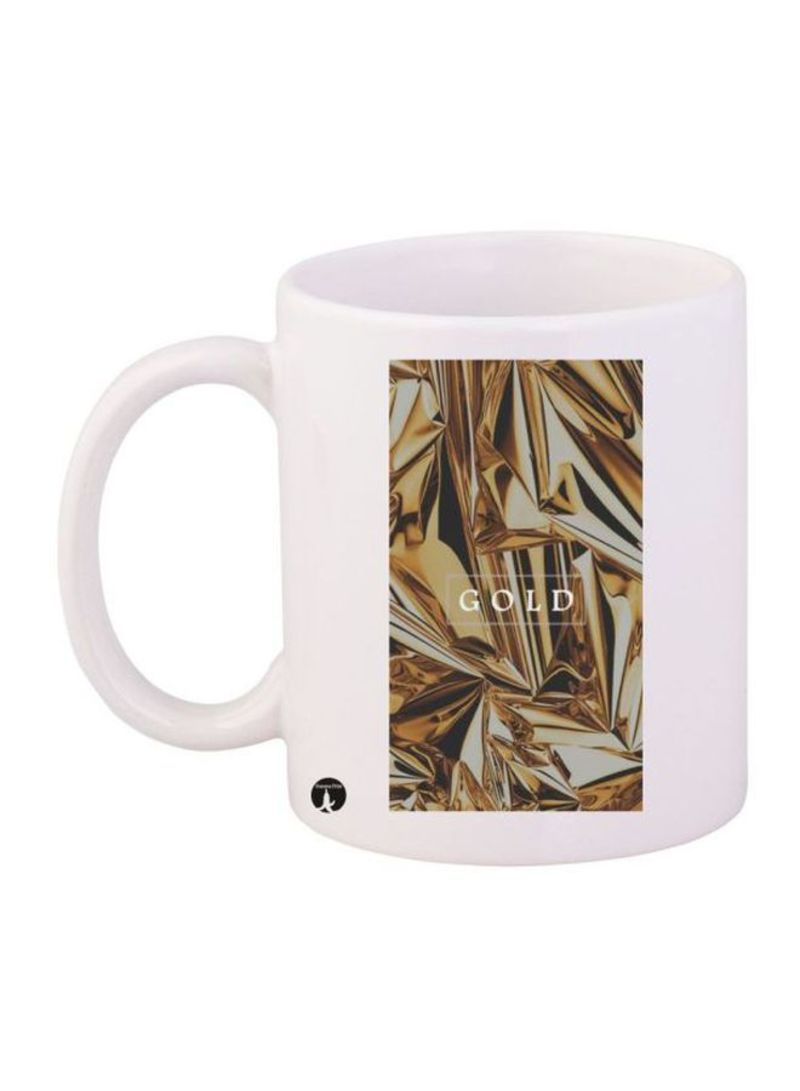 RKN Phrase Printed Mug White/Gold Standard Size
