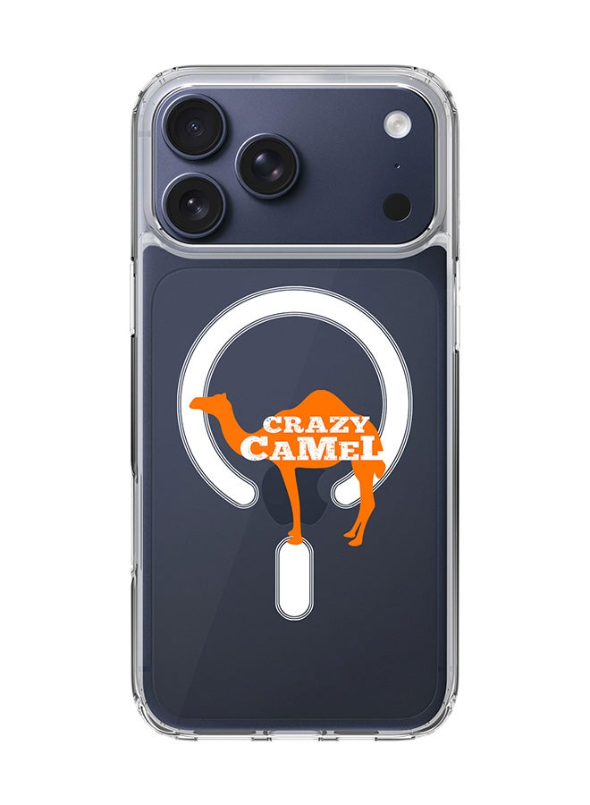 Stylizedd Classic Clear MagSafe Case for iPhone 17 Pro Max , Hybrid Soft Case Flexible Edges Anti Drop TPU PC Gel Thin Transparent Cover [ Designed for iPhone 17 Pro Max ] - Crazy Camel