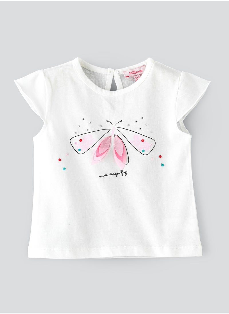 Jelliene Knitted top with print in front  - Image 1