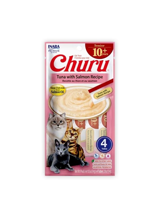 INABA Churu Senior Cat Tuna With Salmon - 56G - Image 1